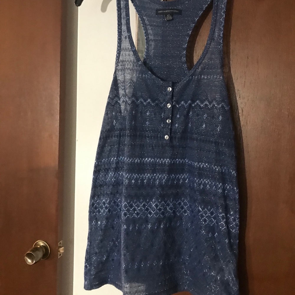 American eagle shiny tank top